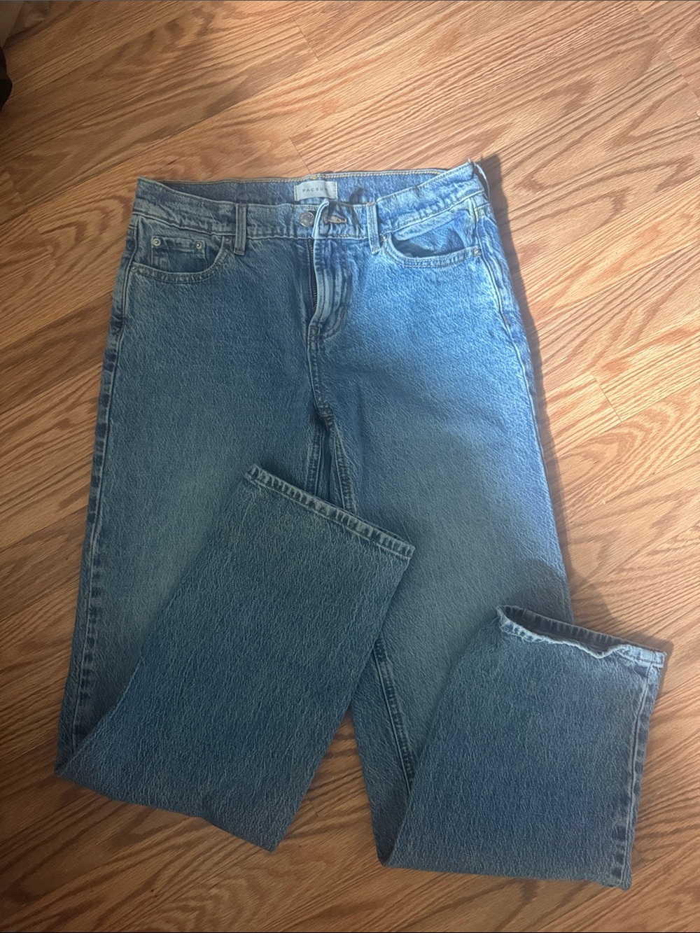 PacSun Women's Medium Blue Straight Leg Denim Jeans